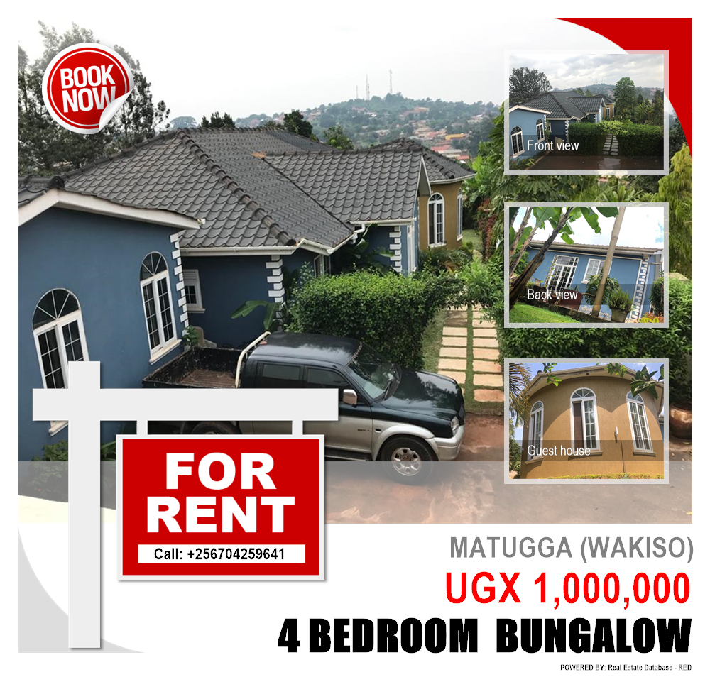 4 bedroom Bungalow  for rent in Matugga Wakiso Uganda, code: 145809