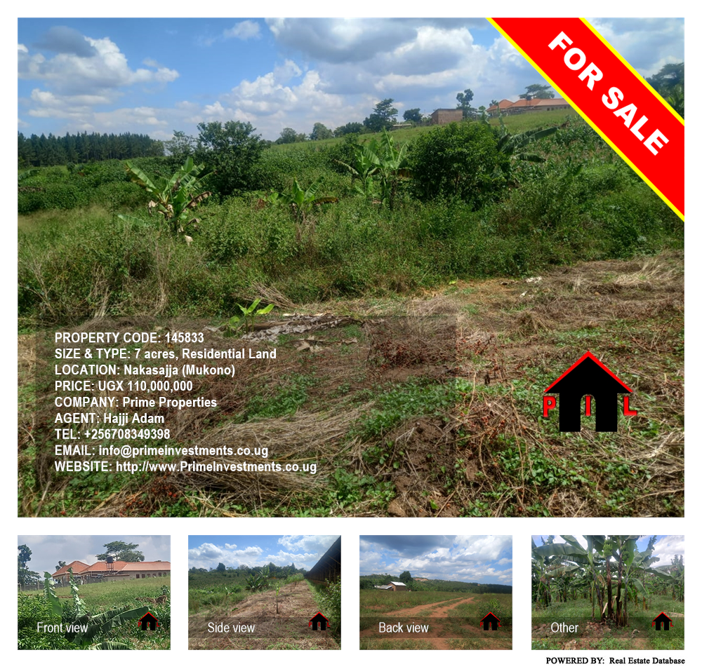 Residential Land  for sale in Nakassajja Mukono Uganda, code: 145833