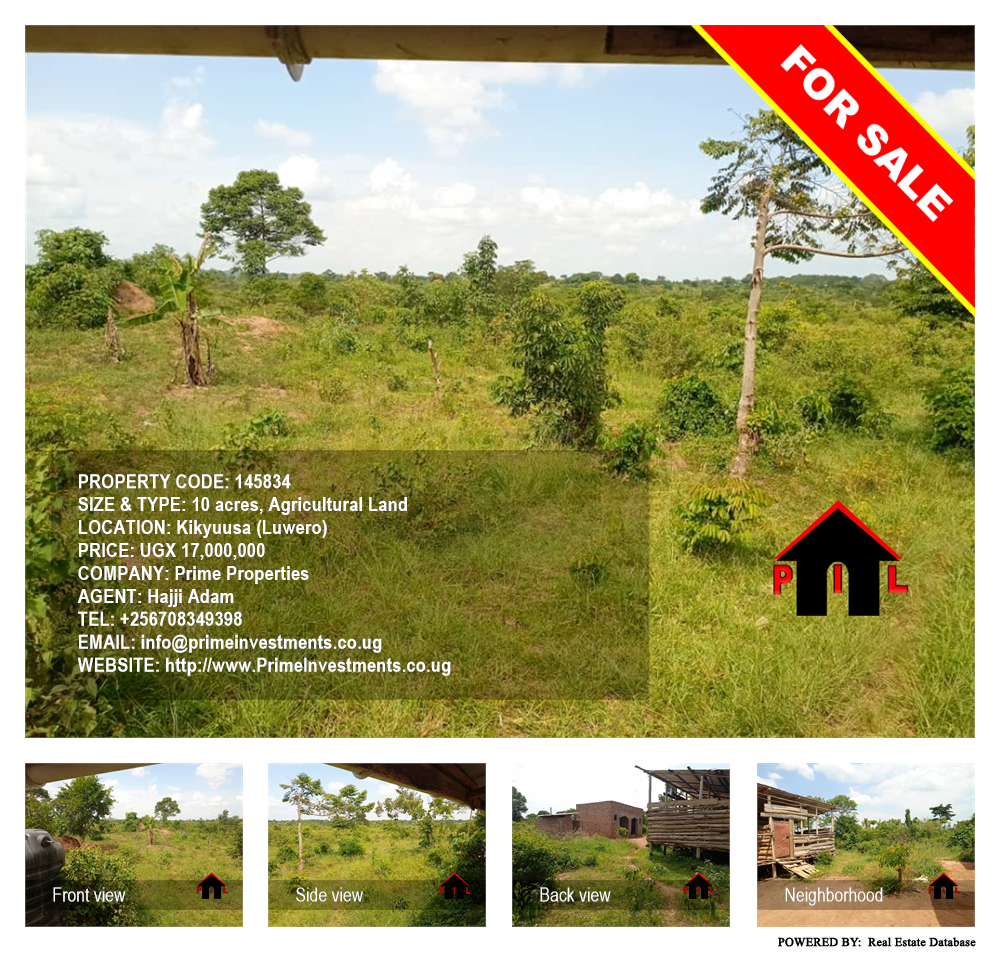 Agricultural Land  for sale in Kikyuusa Luweero Uganda, code: 145834