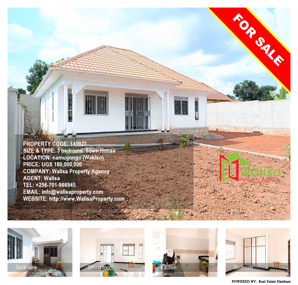 3 bedroom Town House  for sale in Namugongo Wakiso Uganda, code: 145927