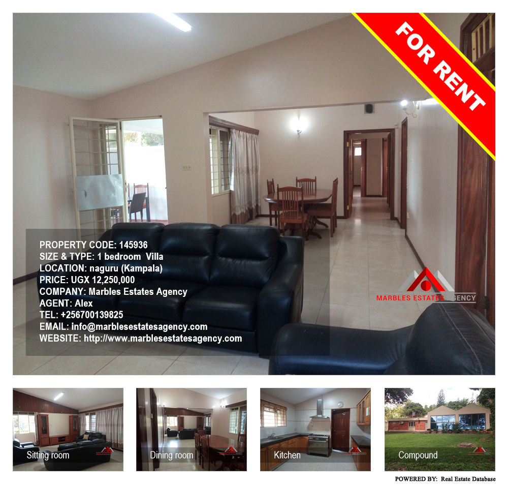1 bedroom Villa  for rent in Naguru Kampala Uganda, code: 145936