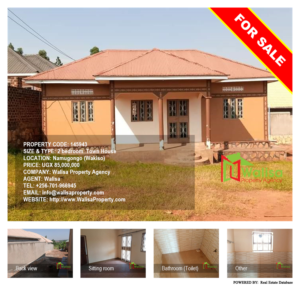 2 bedroom Town House  for sale in Namugongo Wakiso Uganda, code: 145943