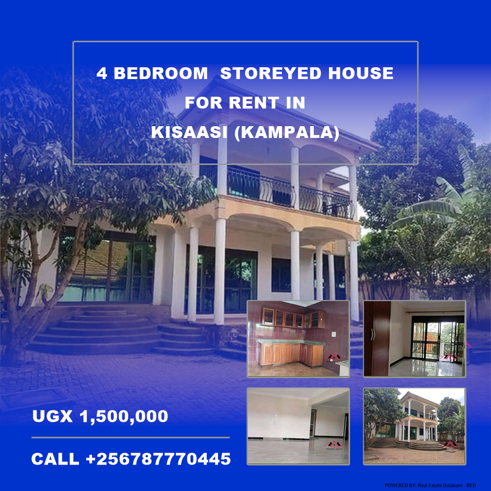 4 bedroom Storeyed house  for rent in Kisaasi Kampala Uganda, code: 145985