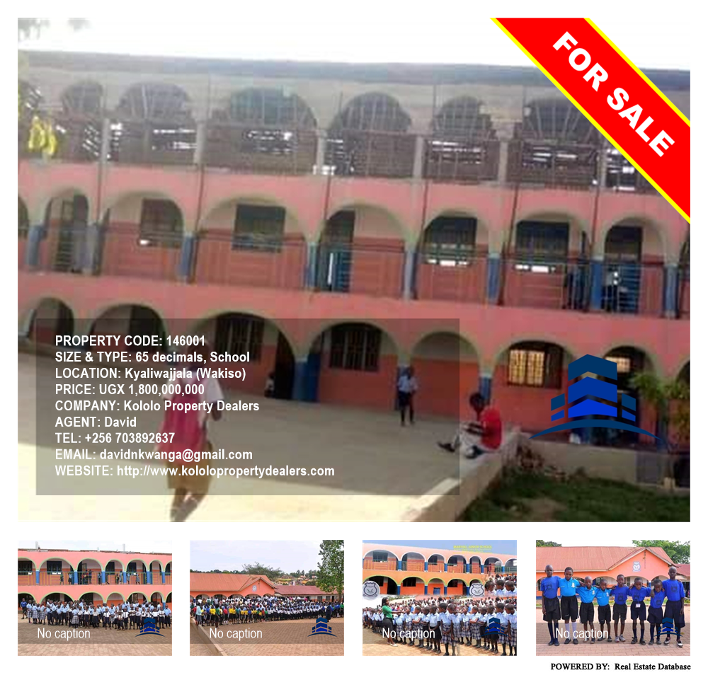 School  for sale in Kyaliwajjala Wakiso Uganda, code: 146001