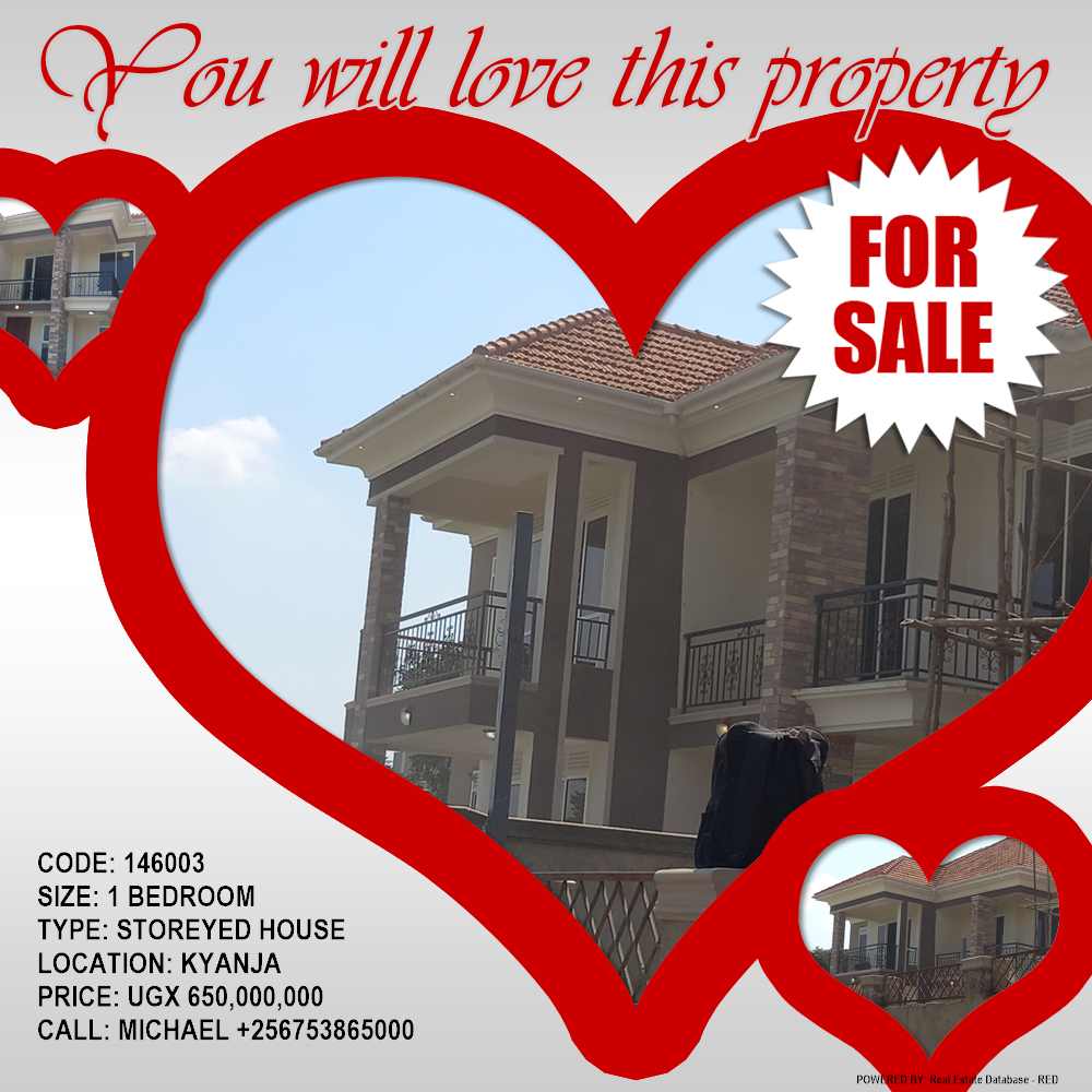 1 bedroom Storeyed house  for sale in Kyanja Kampala Uganda, code: 146003