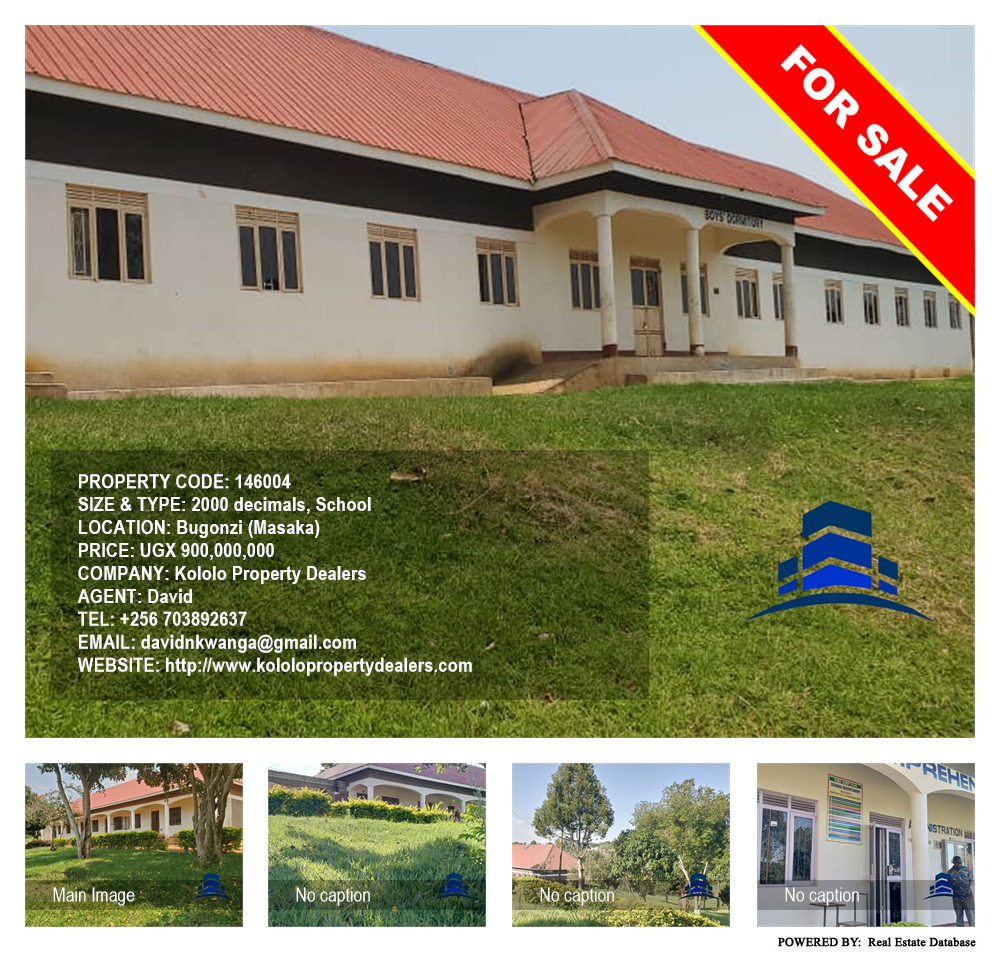 School  for sale in Bugonzi Masaka Uganda, code: 146004