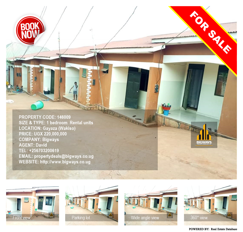 1 bedroom Rental units  for sale in Gayaza Wakiso Uganda, code: 146009