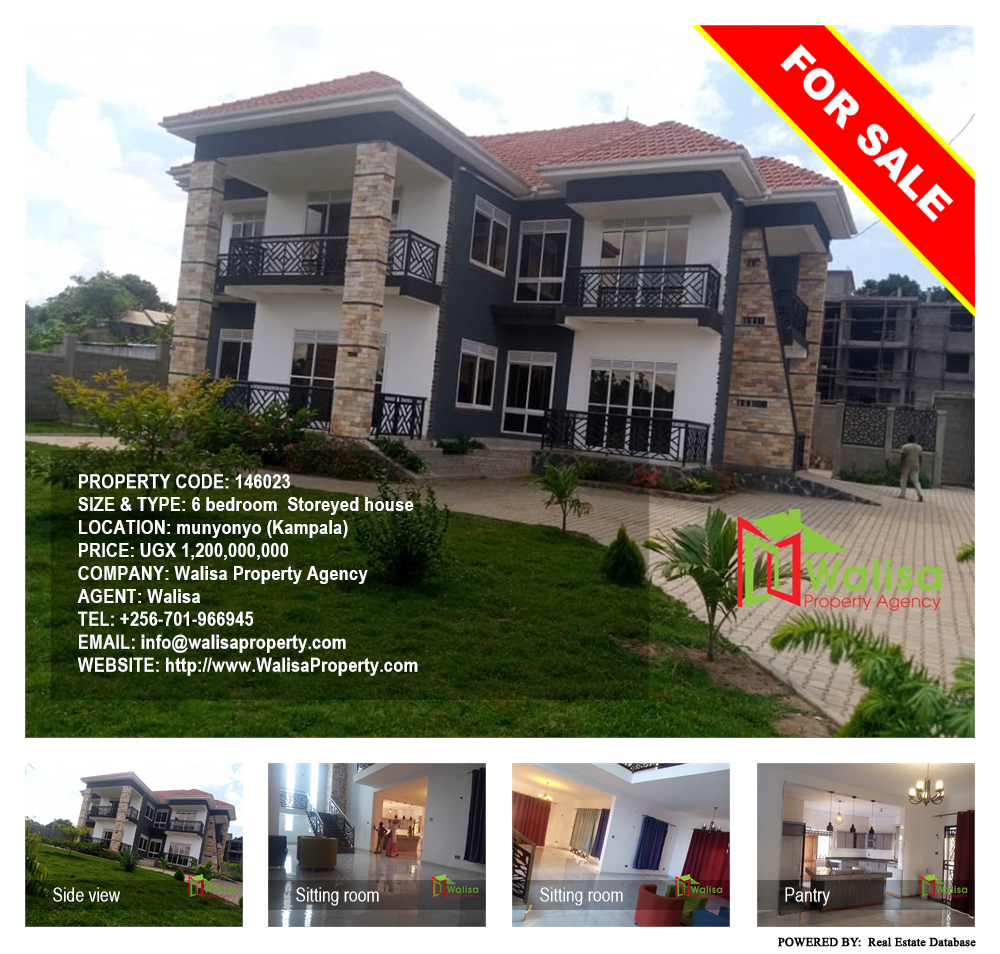 6 bedroom Storeyed house  for sale in Munyonyo Kampala Uganda, code: 146023