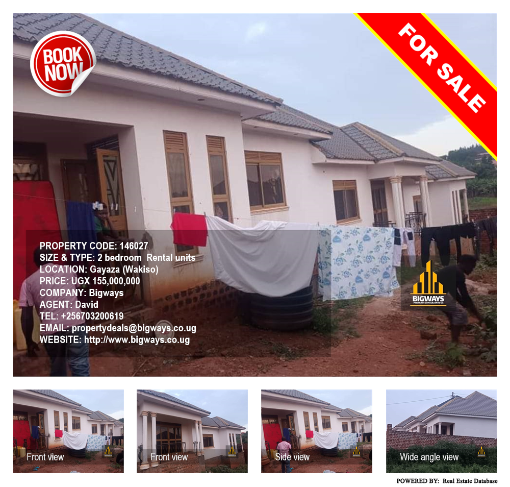 2 bedroom Rental units  for sale in Gayaza Wakiso Uganda, code: 146027