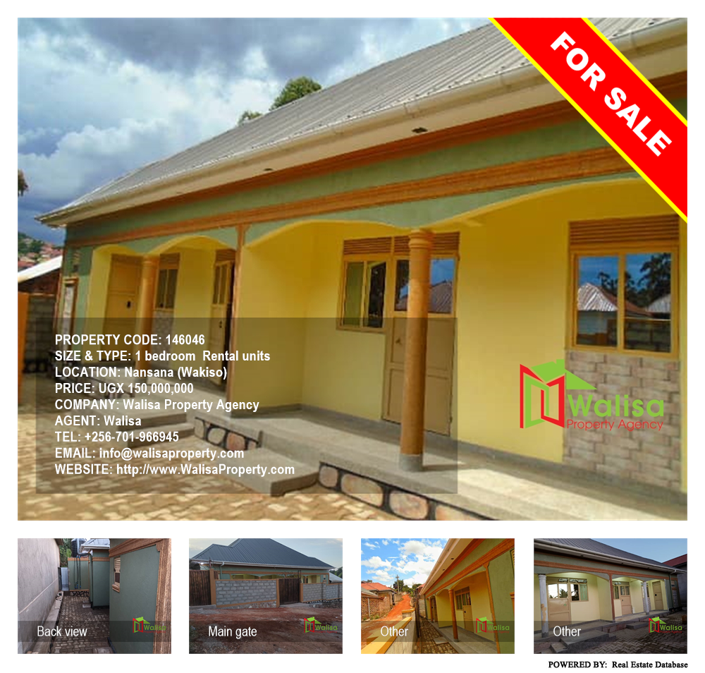 1 bedroom Rental units  for sale in Nansana Wakiso Uganda, code: 146046