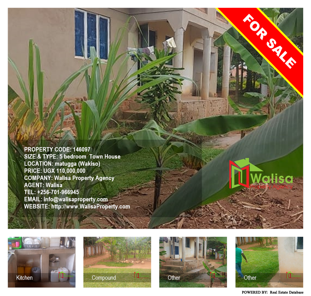 5 bedroom Town House  for sale in Matugga Wakiso Uganda, code: 146097