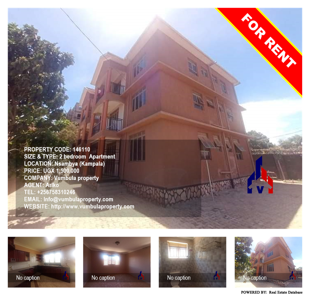 2 bedroom Apartment  for rent in Nsambya Kampala Uganda, code: 146110