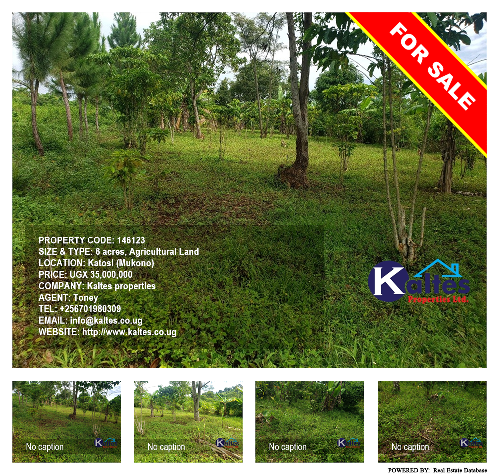 Agricultural Land  for sale in Katosi Mukono Uganda, code: 146123