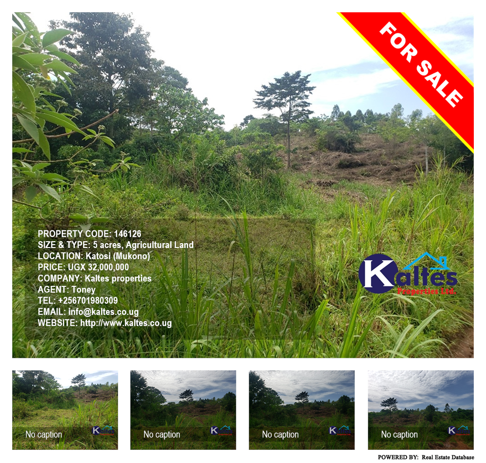 Agricultural Land  for sale in Katosi Mukono Uganda, code: 146126