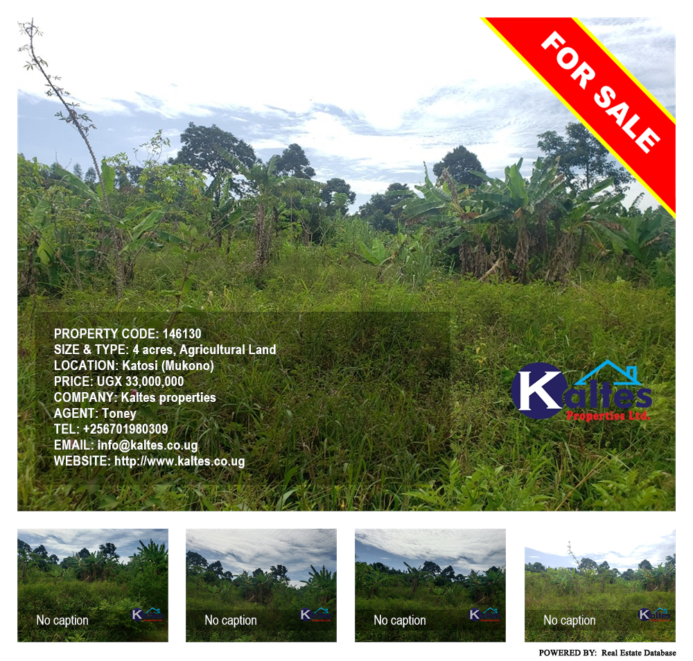 Agricultural Land  for sale in Katosi Mukono Uganda, code: 146130