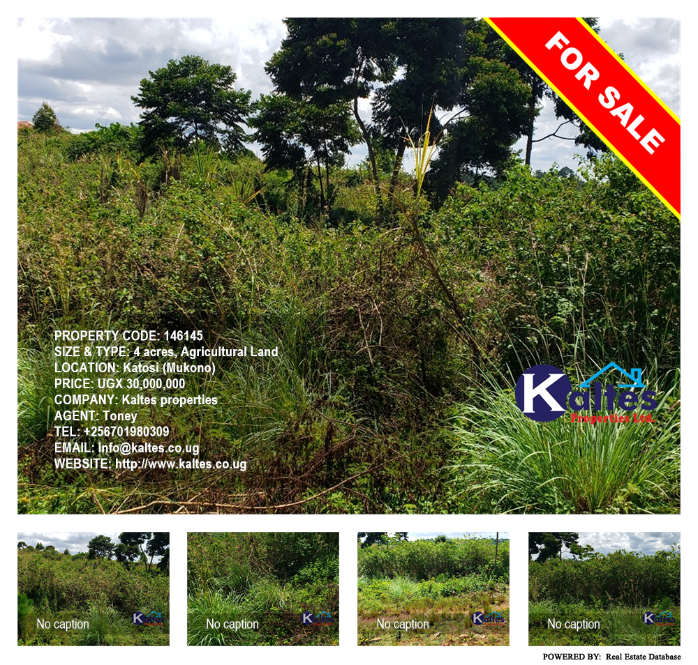 Agricultural Land  for sale in Katosi Mukono Uganda, code: 146145