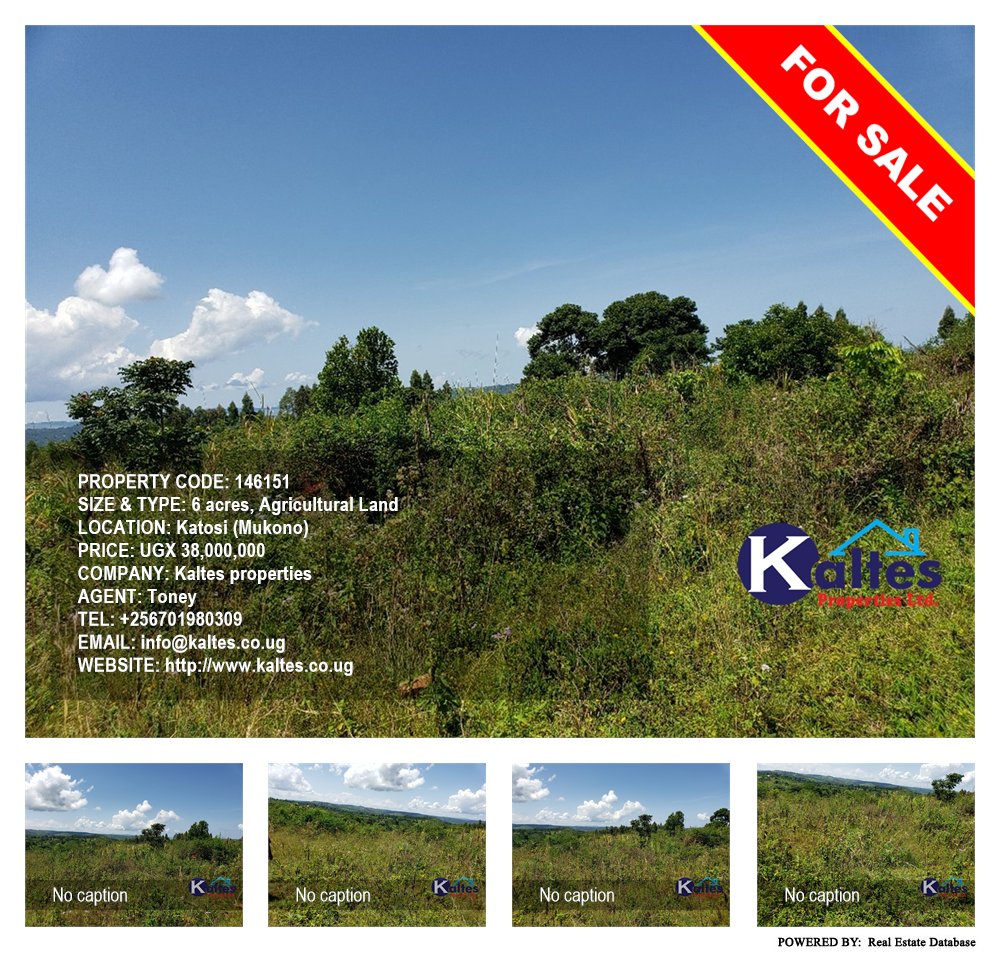 Agricultural Land  for sale in Katosi Mukono Uganda, code: 146151
