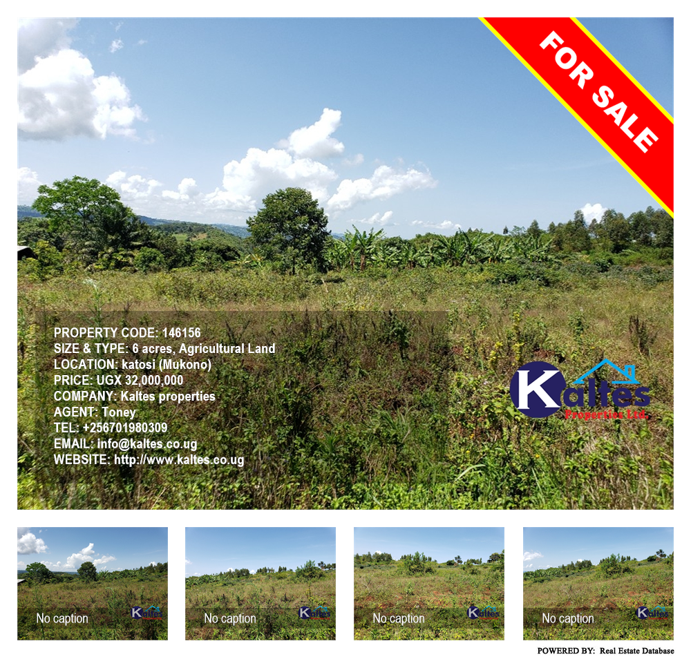 Agricultural Land  for sale in Katosi Mukono Uganda, code: 146156