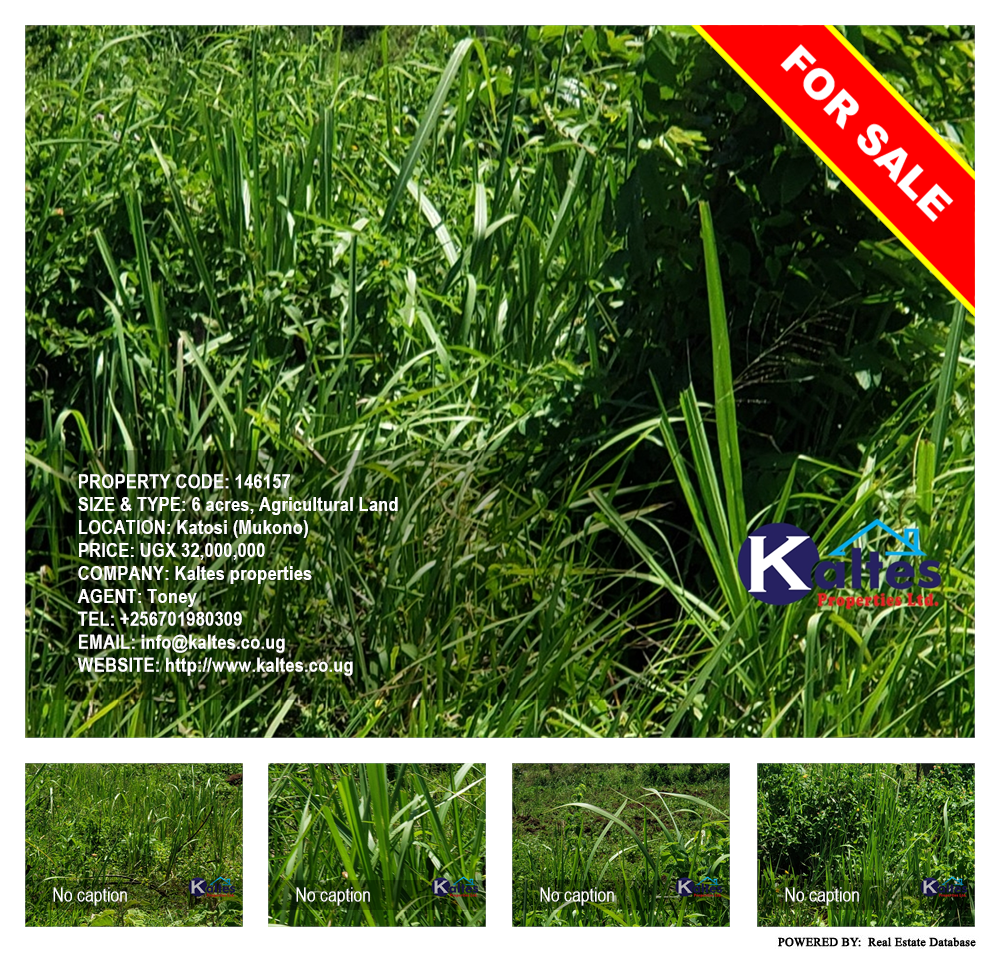 Agricultural Land  for sale in Katosi Mukono Uganda, code: 146157