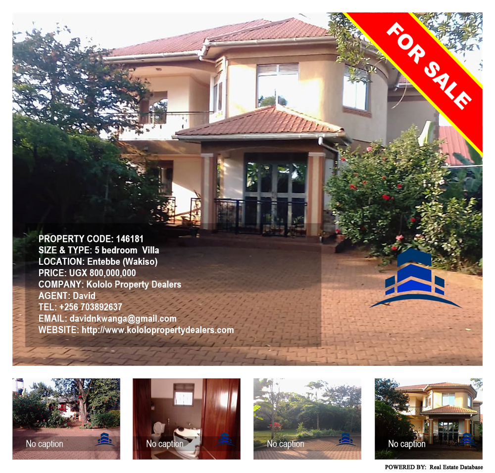 5 bedroom Villa  for sale in Entebbe Wakiso Uganda, code: 146181