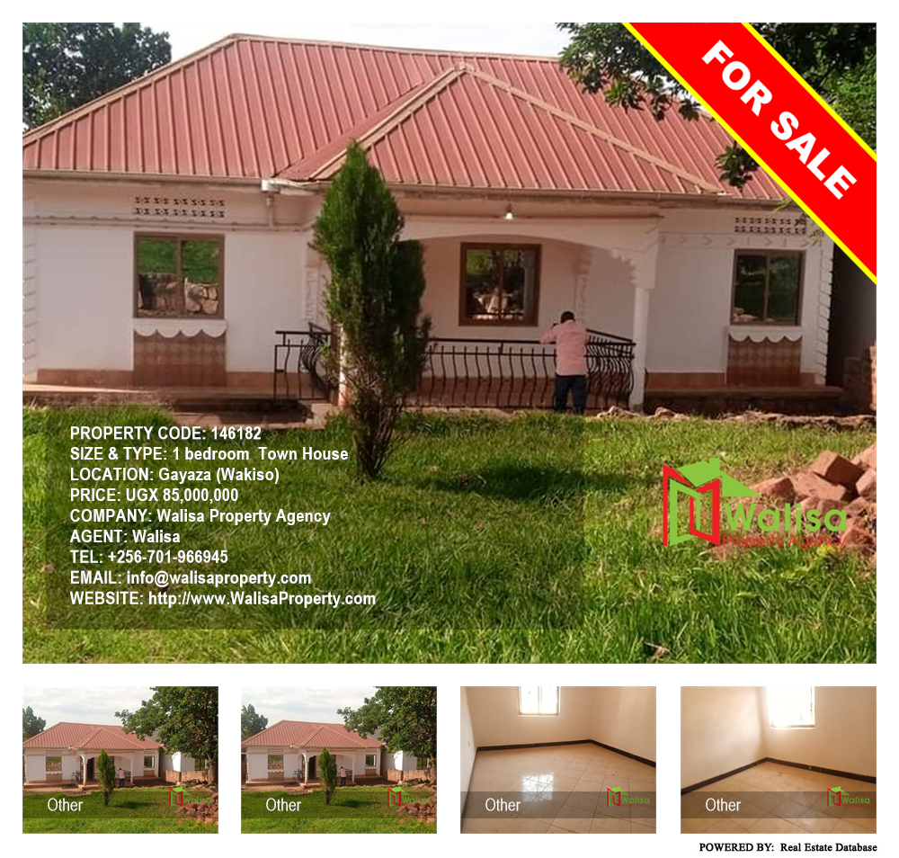 1 bedroom Town House  for sale in Gayaza Wakiso Uganda, code: 146182