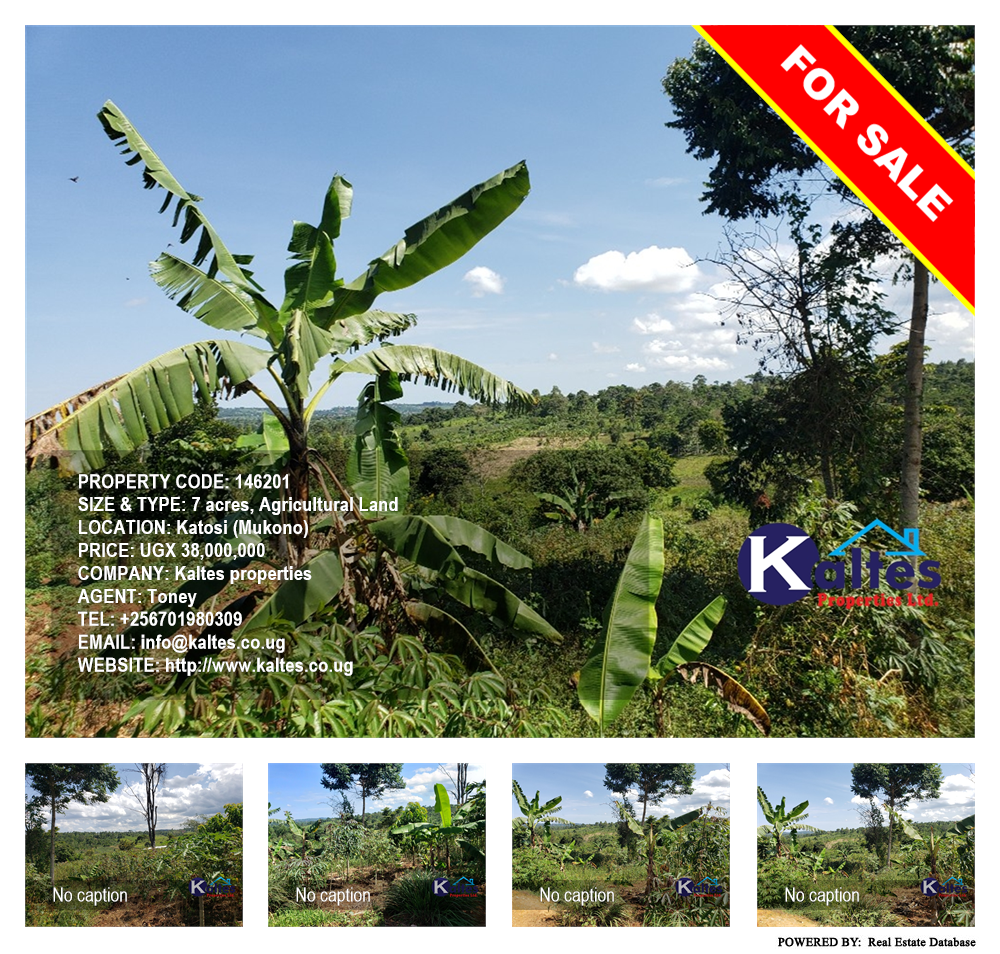 Agricultural Land  for sale in Katosi Mukono Uganda, code: 146201