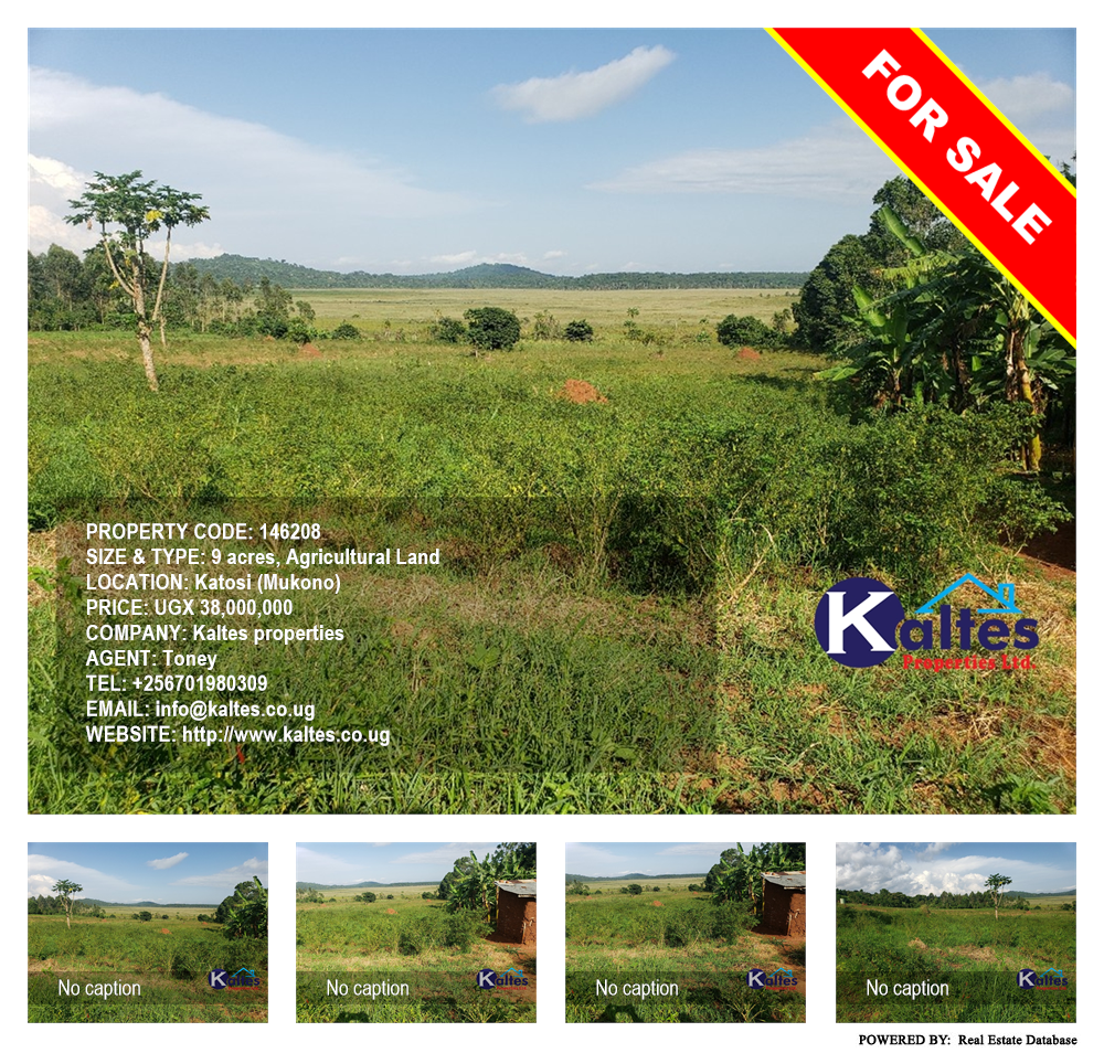 Agricultural Land  for sale in Katosi Mukono Uganda, code: 146208