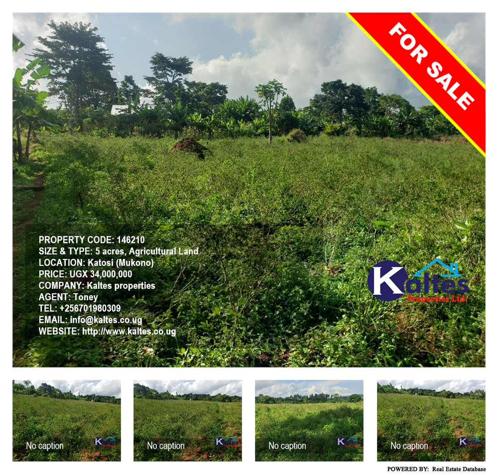 Agricultural Land  for sale in Katosi Mukono Uganda, code: 146210