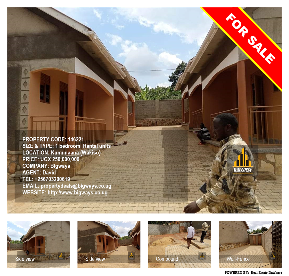 1 bedroom Rental units  for sale in Kumunaana Wakiso Uganda, code: 146221
