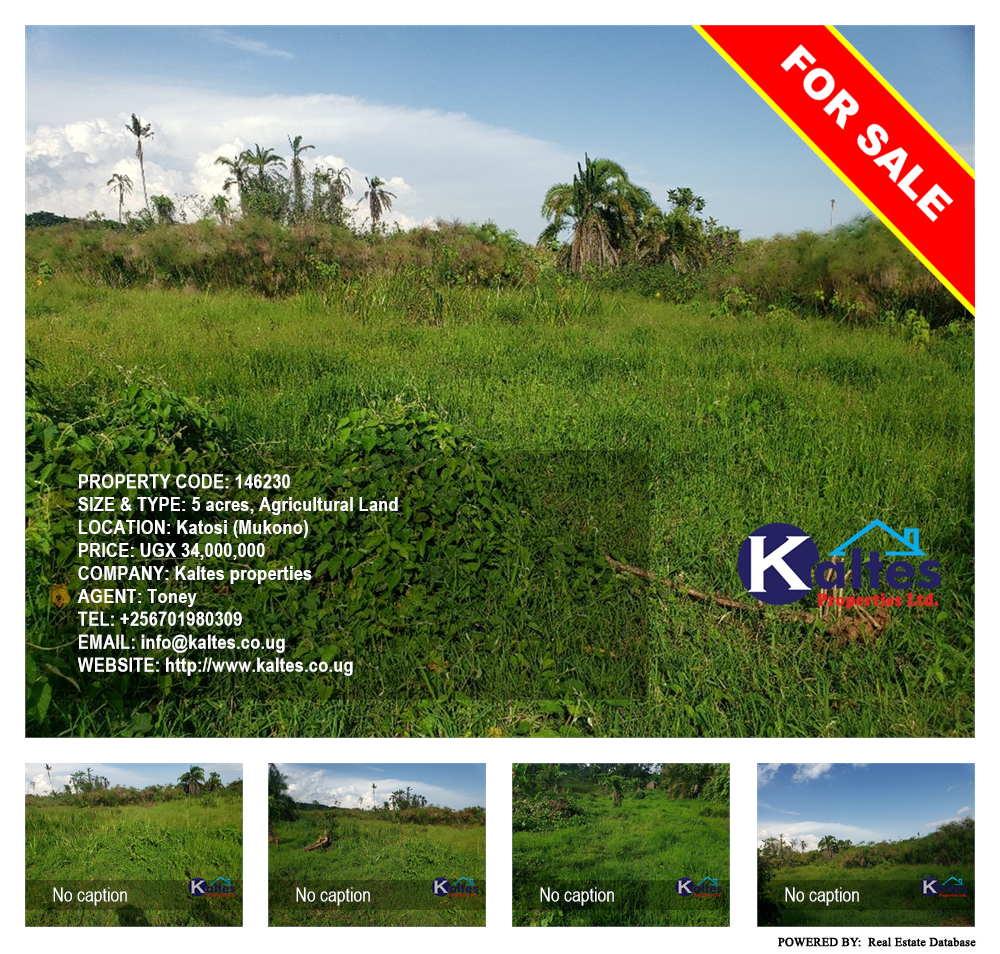 Agricultural Land  for sale in Katosi Mukono Uganda, code: 146230