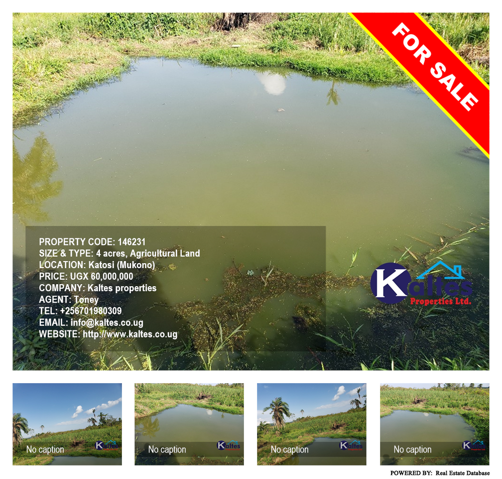 Agricultural Land  for sale in Katosi Mukono Uganda, code: 146231