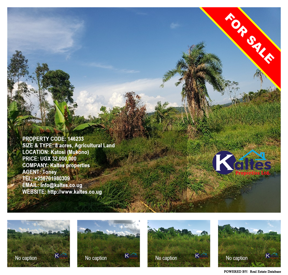 Agricultural Land  for sale in Katosi Mukono Uganda, code: 146233