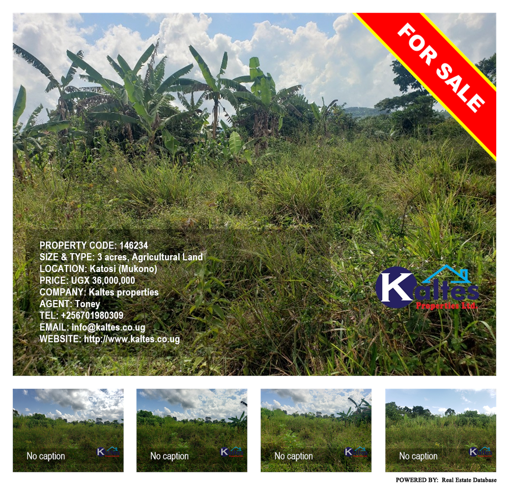 Agricultural Land  for sale in Katosi Mukono Uganda, code: 146234