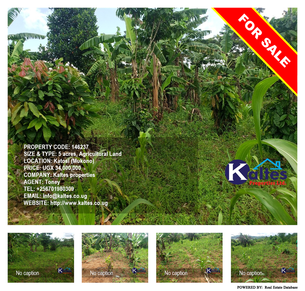Agricultural Land  for sale in Katosi Mukono Uganda, code: 146237