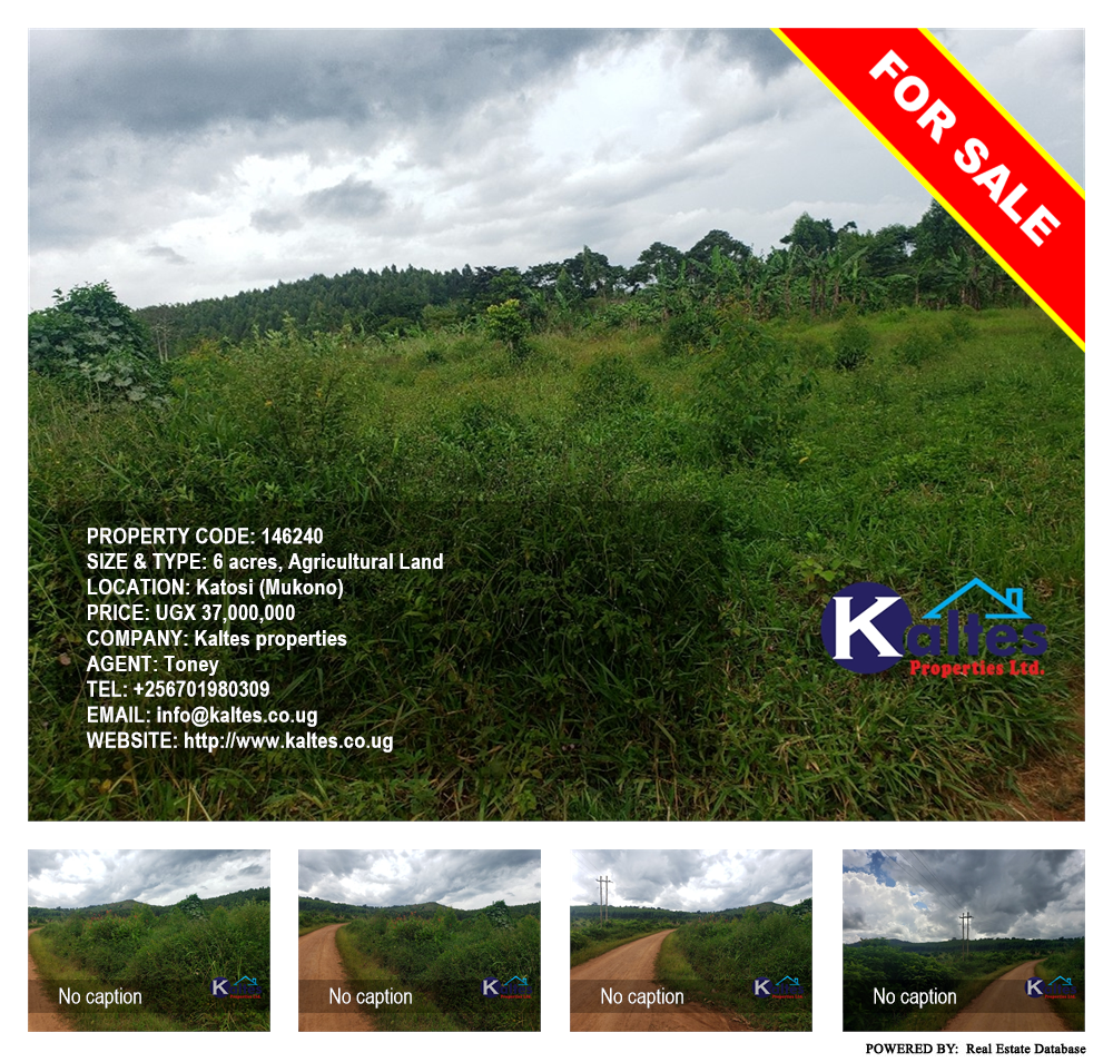 Agricultural Land  for sale in Katosi Mukono Uganda, code: 146240