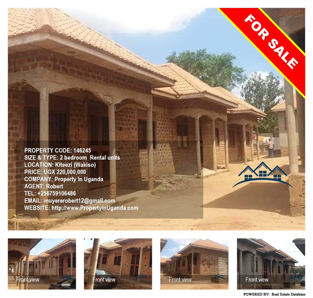 2 bedroom Rental units  for sale in Kiteezi Wakiso Uganda, code: 146245