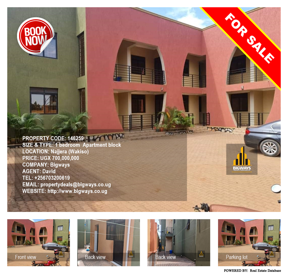 1 bedroom Apartment block  for sale in Najjera Wakiso Uganda, code: 146259