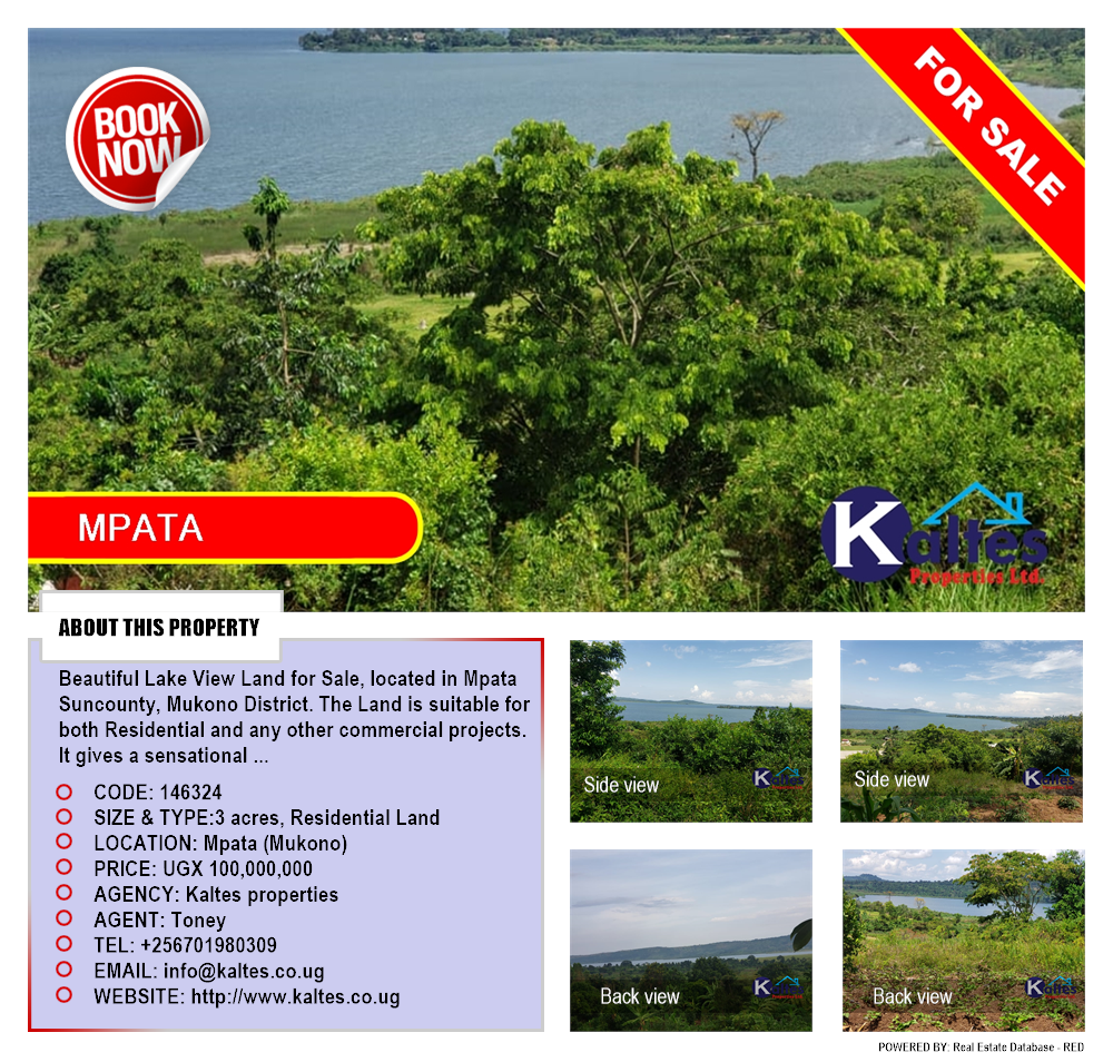 Residential Land  for sale in Mpata Mukono Uganda, code: 146324