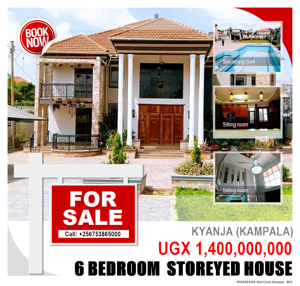 6 bedroom Storeyed house  for sale in Kyanja Kampala Uganda, code: 146343