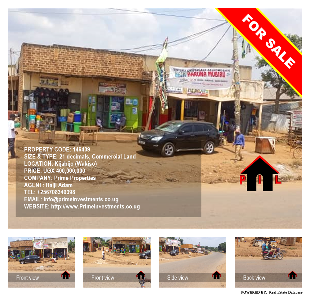Commercial Land  for sale in Kijabijo Wakiso Uganda, code: 146409