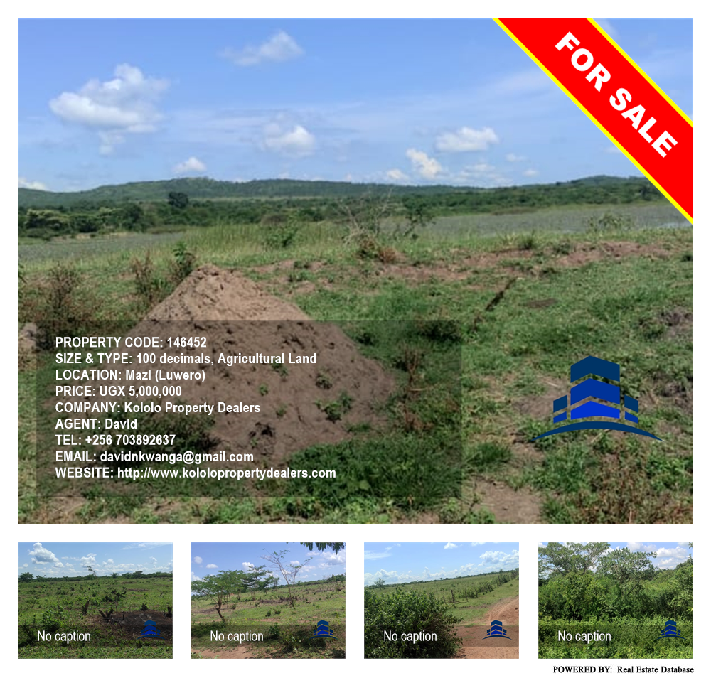 Agricultural Land  for sale in Mazzi Luweero Uganda, code: 146452