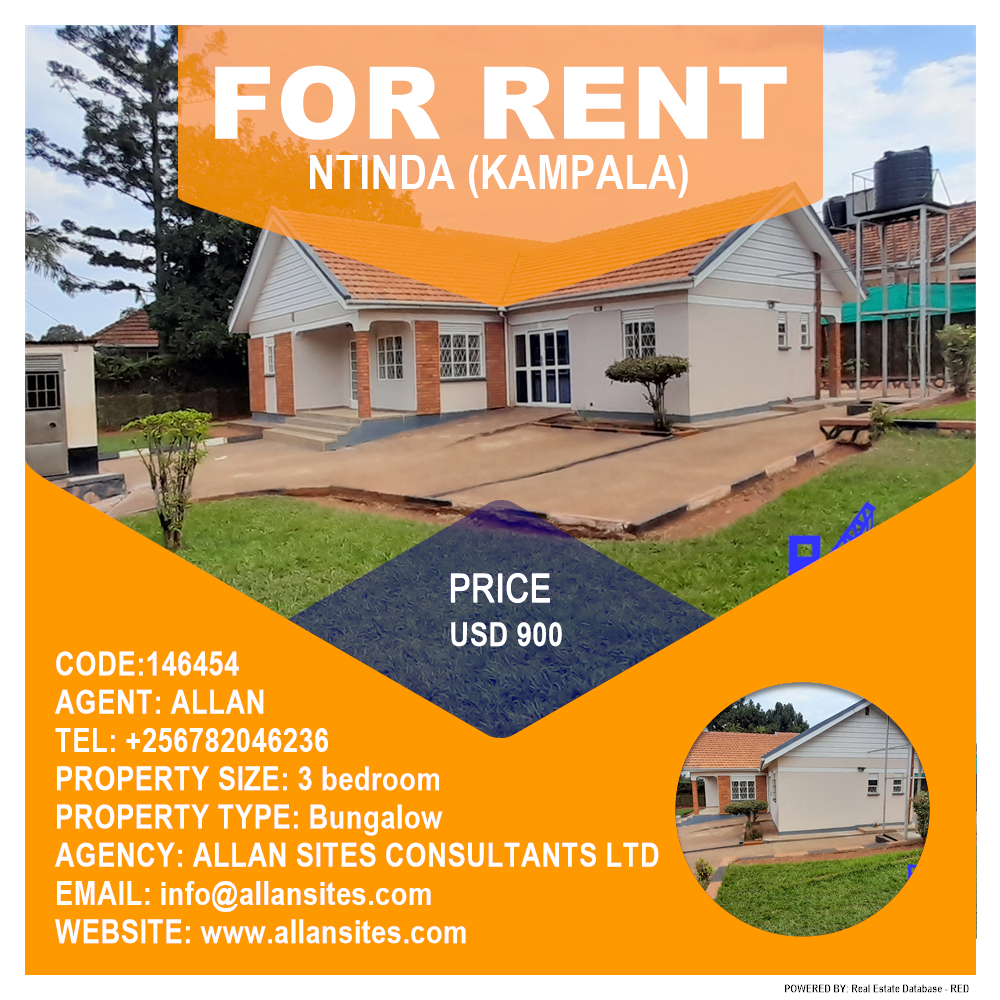 3 bedroom Bungalow  for rent in Ntinda Kampala Uganda, code: 146454