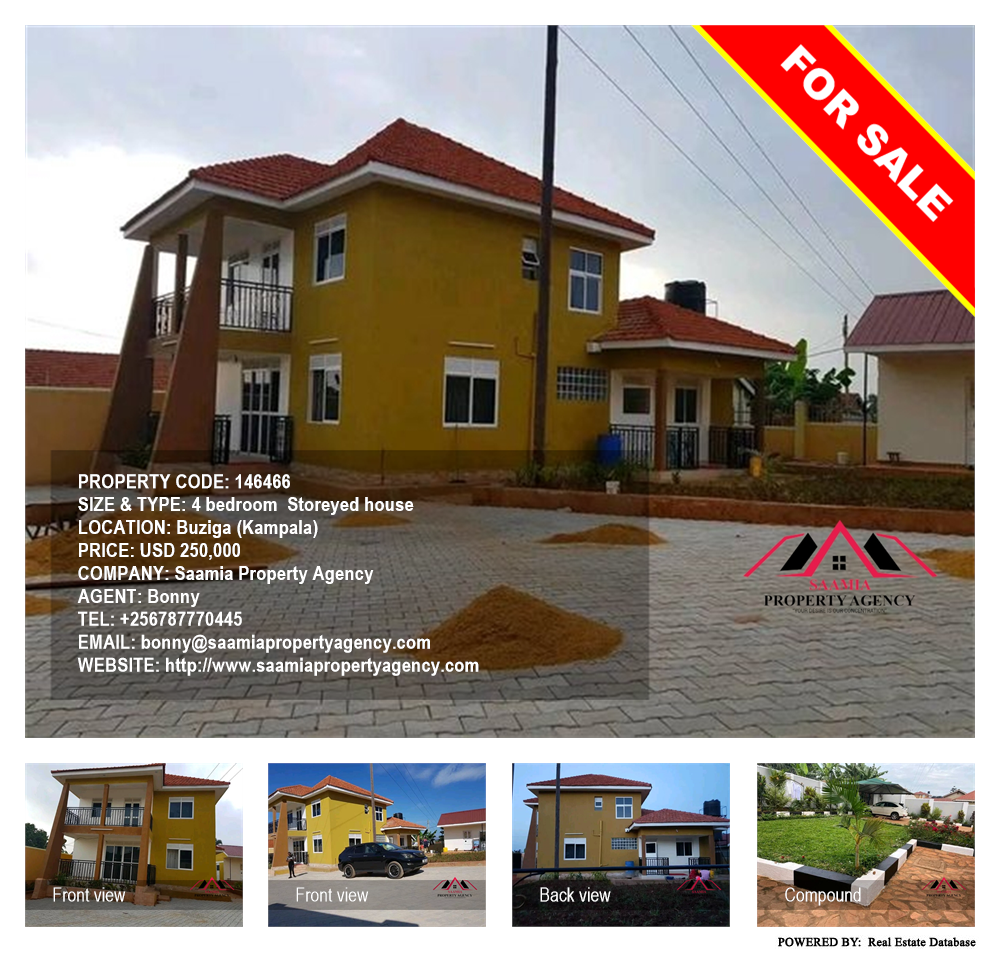 4 bedroom Storeyed house  for sale in Buziga Kampala Uganda, code: 146466