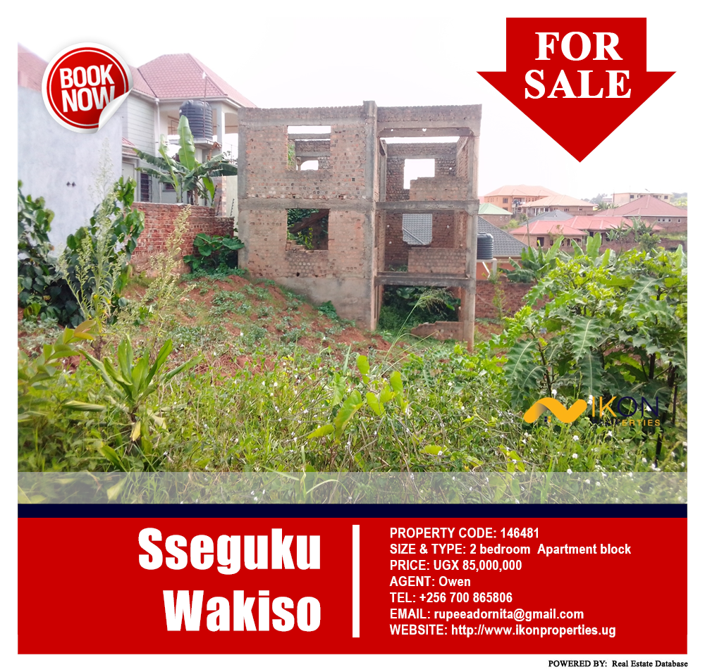 2 bedroom Apartment block  for sale in Seguku Wakiso Uganda, code: 146481