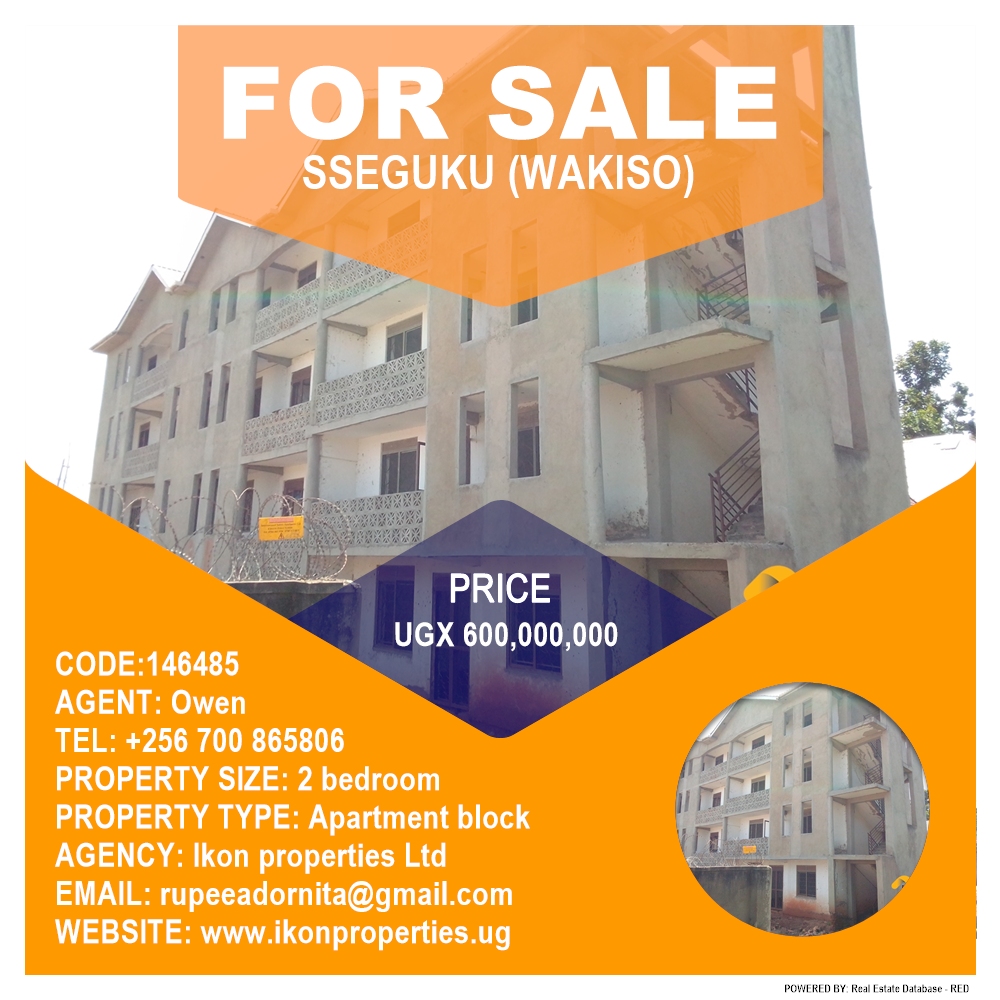 2 bedroom Apartment block  for sale in Seguku Wakiso Uganda, code: 146485