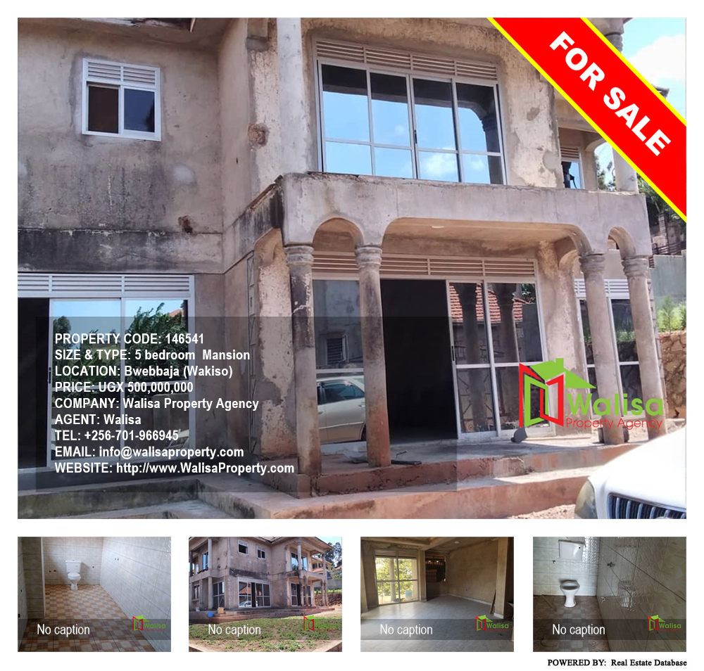 5 bedroom Mansion  for sale in Bwebajja Wakiso Uganda, code: 146541