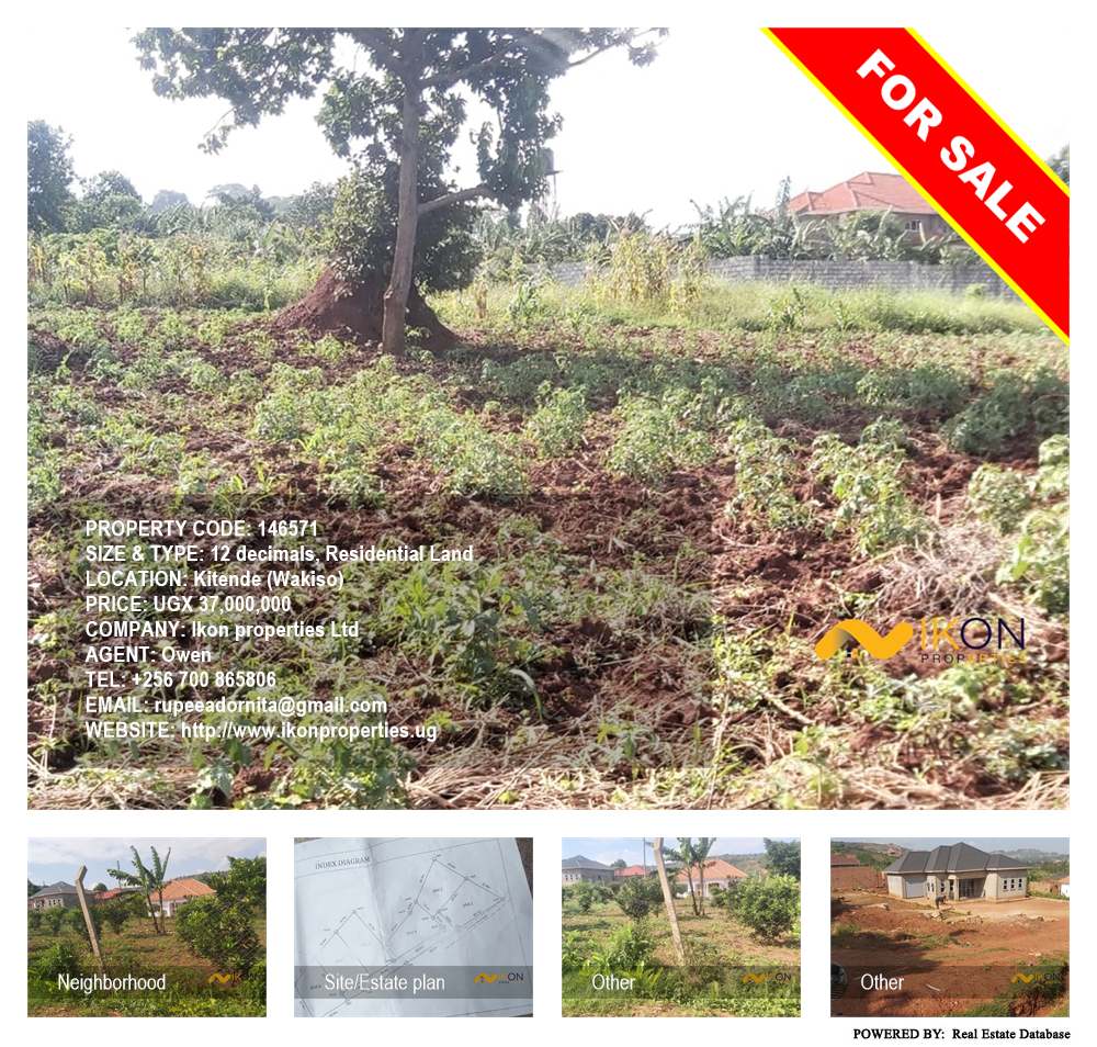 Residential Land  for sale in Kitende Wakiso Uganda, code: 146571