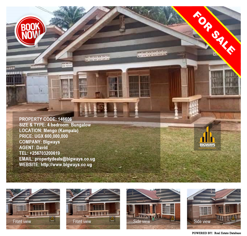 4 bedroom Bungalow  for sale in Mengo Kampala Uganda, code: 146606