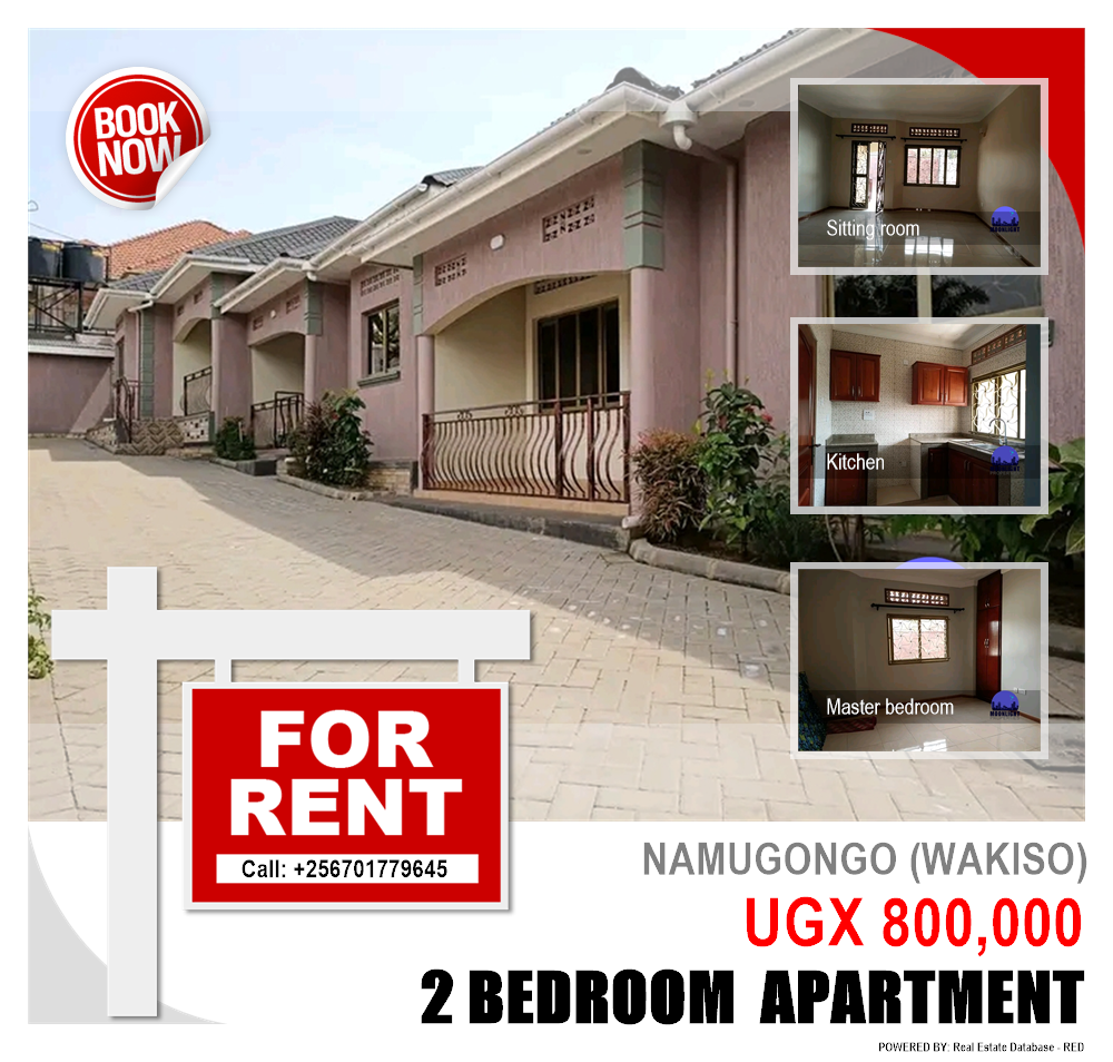 2 bedroom Apartment  for rent in Namugongo Wakiso Uganda, code: 146620