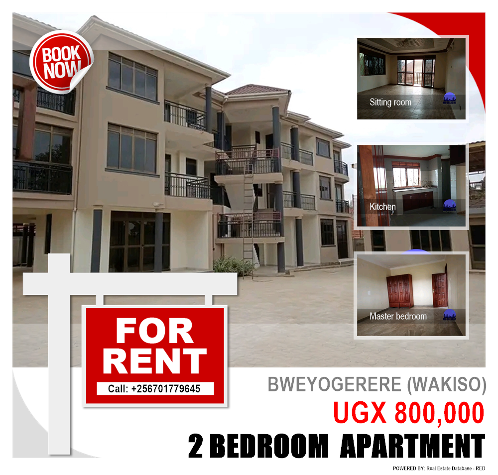 2 bedroom Apartment  for rent in Bweyogerere Wakiso Uganda, code: 146622